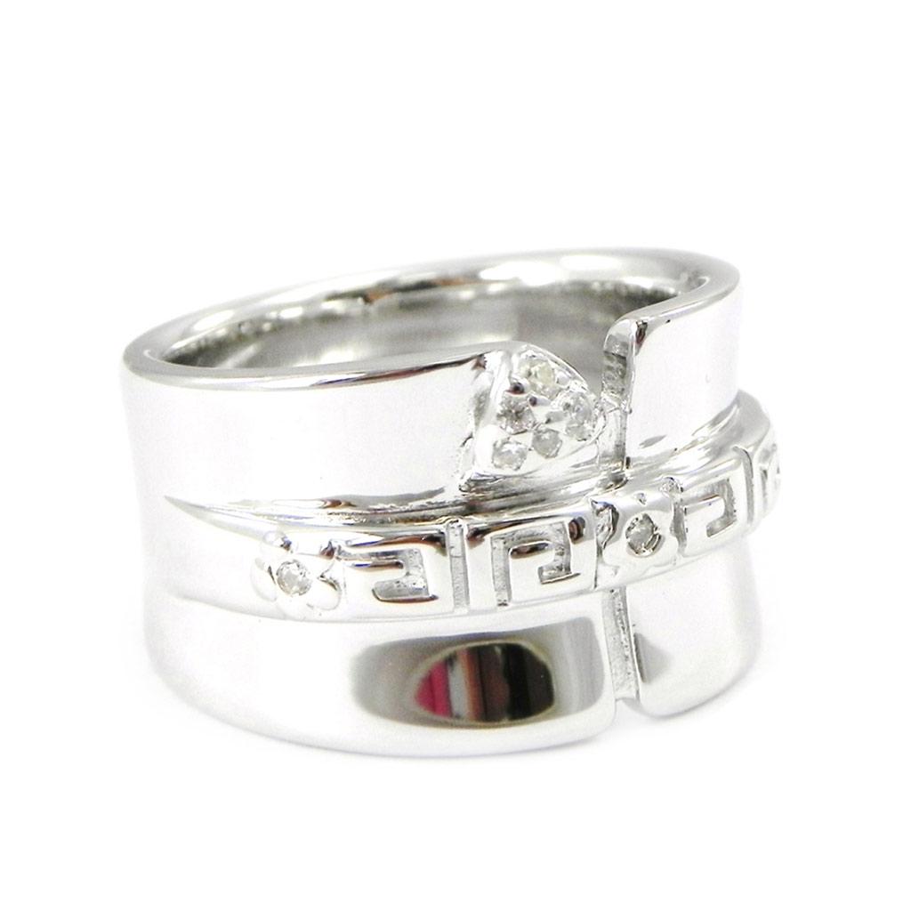 Silver Ring 'Goddess' White