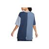 Nike American Retro Dopamine Letter Logo Printed Color Block Round Neck Loose Short Sleeve Drop Shoulder T-Shirt Women T-Shirt Blue DV8318-410