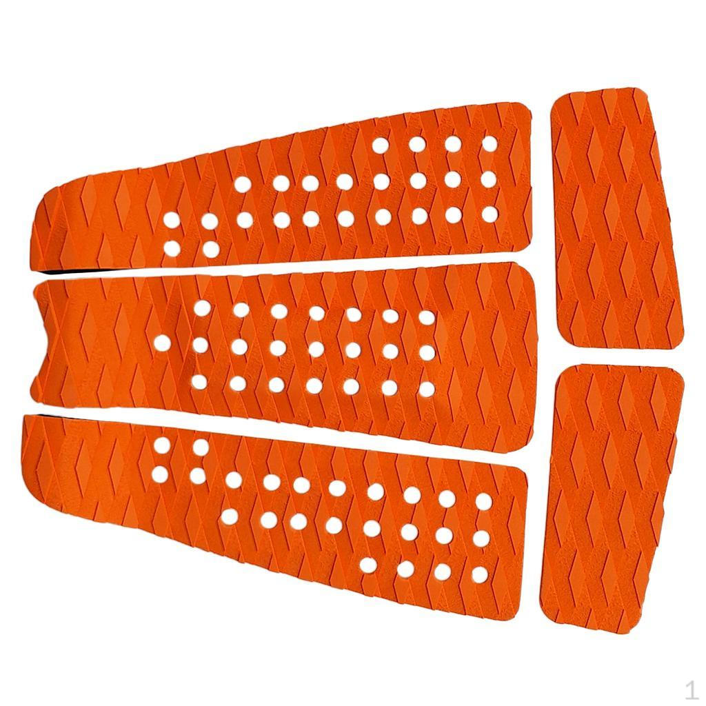 5Pcs/Set Surfboard Traction Pad for Skimboard/Kiteboard/ оранжевый