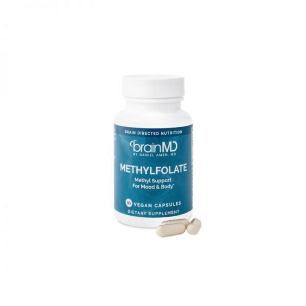 BrainMD Doctor Amen Methylfolate 30 Capsules Powerful Mood Gluten Free 1 pcs