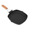 Frying Pan Outdoor Household Folding Beech Handle Energy Saving Non Stick Stripes Steak Special Pan