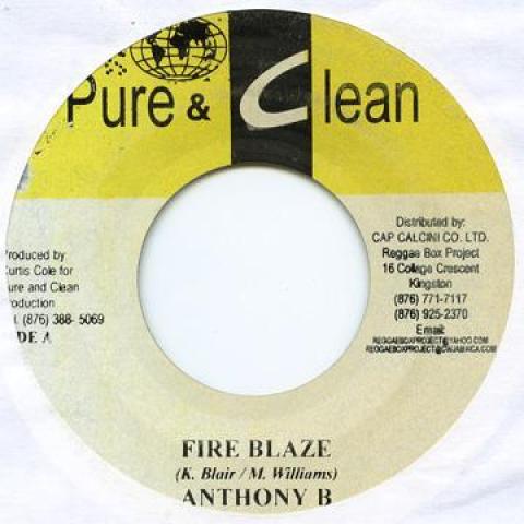 

7inch Record ANTHONY B / BALLADIER - Fire Blaze / Haunted Pure & Clean 2006 Jamaica Reggae, Ska & Dub