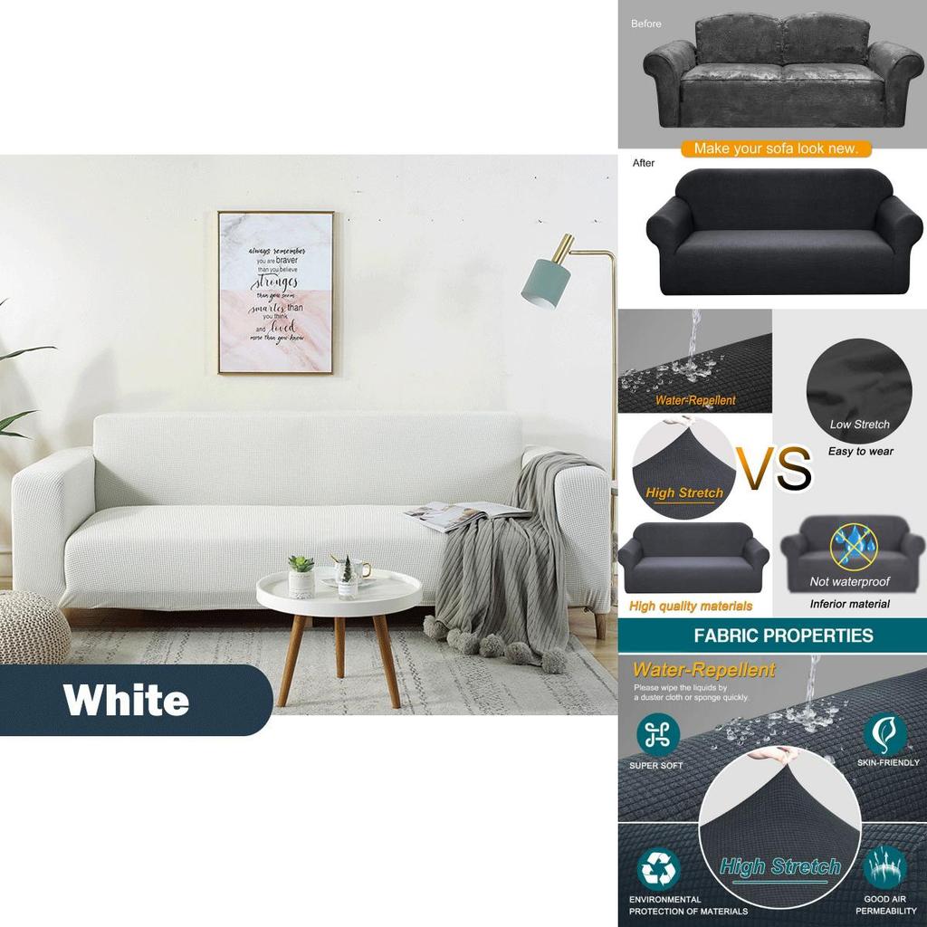 Premium Elastic Stretch Waterproof Sofa Covers For 1 To 4 Seater Furniture Protection