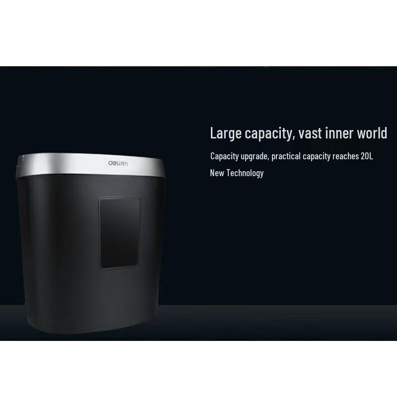 Deli 9929 Mini Cross-Cut Paper Shredder CN Plug (adapter Included)