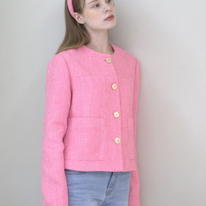 CATTLINE Pink Tweed Hairband