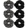 New Polka Dot Hair Ties Rope Women Large Size Heart Bowknot Printed Scrunchies Grey Black Hairband Ponytail Holder Headwear