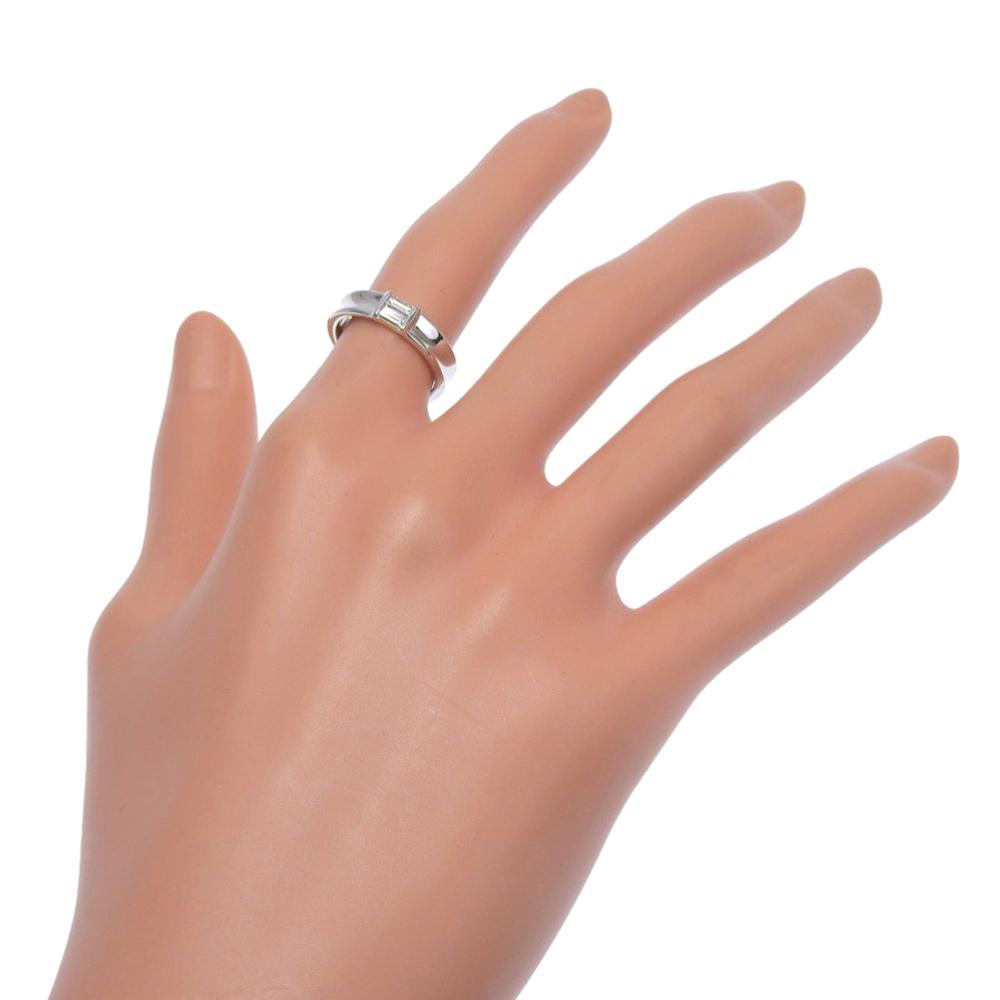 TIFFANY&Co. Stacking Ring 1997 K18 white gold/diamond #5.4(US Size) 5.0g Women Used