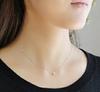 Nude Solitaire Diamond 18k Yellow Carat Solitaire Diamond with Bench Simple 18k Skin Quality Certificate Included [Venezia] 0.1ct Necklace, Gold,