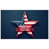 Star Decoration High Quality Party Banner Patriotic Theme Event Display for National Holiday Indoor Display Patriotic Events