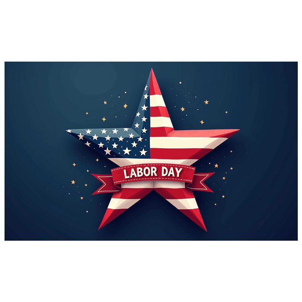 Star Decoration High Quality Party Banner Patriotic Theme Event Display for National Holiday Indoor Display Patriotic Events