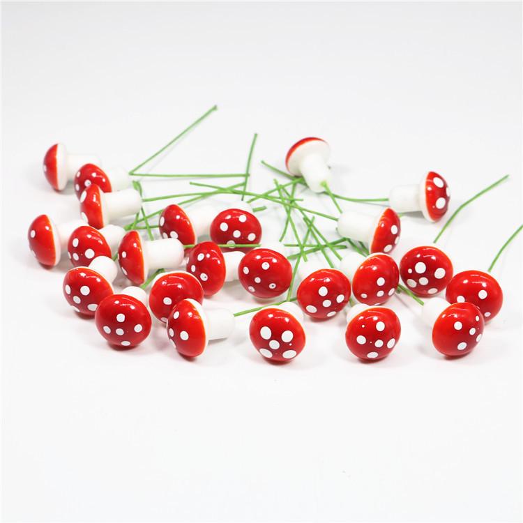 Christmas Red Foam Cherry Ornaments - Small Decorative Berries
