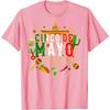 Cinco De Mayo Sombrero Cactus Graphic Tee Breathable Casual Cotton TShirt for Men and Women
