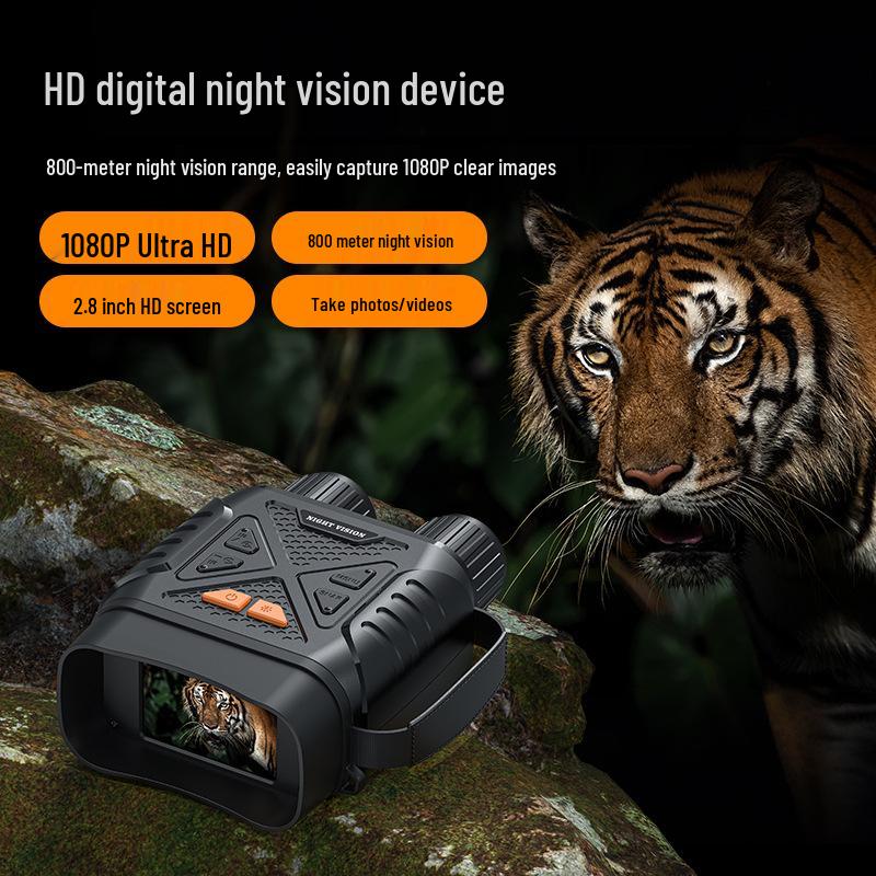 2.8-Inch Display Binoculars with 2MP HD Infrared Night Vision
