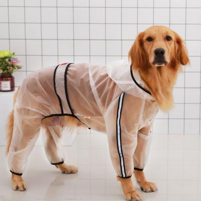 Evcil Hayvan Yağmurluğu, Dört Ayaklı Su Geçirmez Şeffaf Evcil Köpek Yağmurluğu Yağmurlu Günler İçin