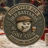 Over Par Old Bastards Golf Coin Humorous Golfer Gift,Novelty Golf Ball Marker Funny Golf Accessories for Men Women