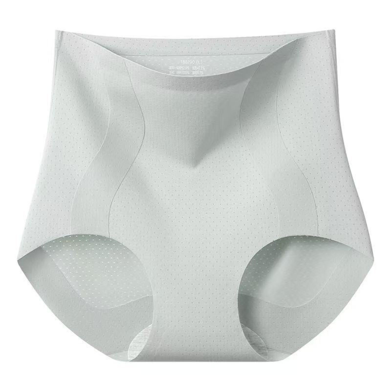 

Women s High,Waisted Tummy,Control Briefs Seamless Breathable Underwear XL зелений