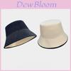 Doublesided Denim Fisherman Hat For Women Sun Protection Summer Casual Fashion