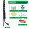 Digital Display Temperature Control Electric Soldering Iron Set for Home Repair & Welding