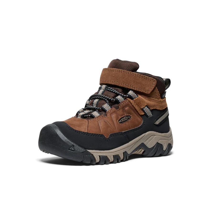 Keen Targhee 4 Кожаные Дышащие Поддерживающие Износостойкие Детские Ботинки Коричневые Дети Возраст 3 7 Лет 1029610 24