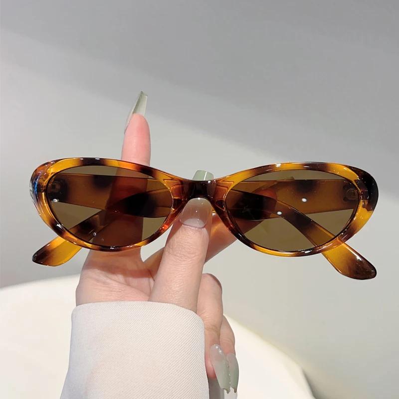 Cute Oval Sunglasses Women Fashion Vintage Candy Color Rim Shades Trendy Brand Design Travelling Decor Sun Glasses