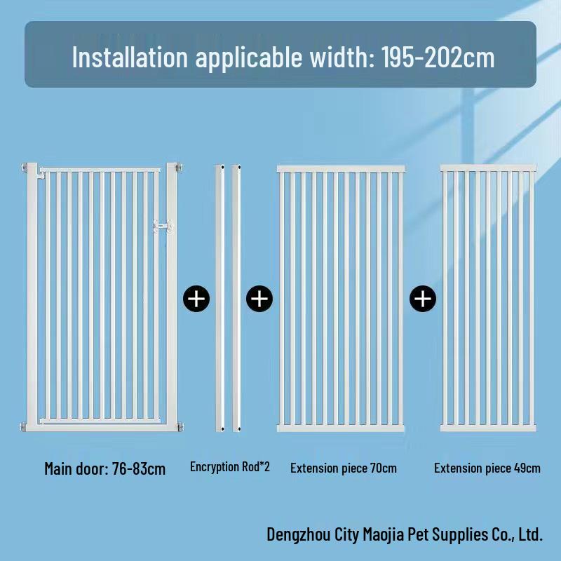 Large No-Drill Pet Gate: Dog Isolation, Cat Guardrail, and Anti-Cat Barrier
