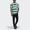Adidas V-Neck Striped Logo Jersey T-Shirt Men Tops Multicolor HA5444