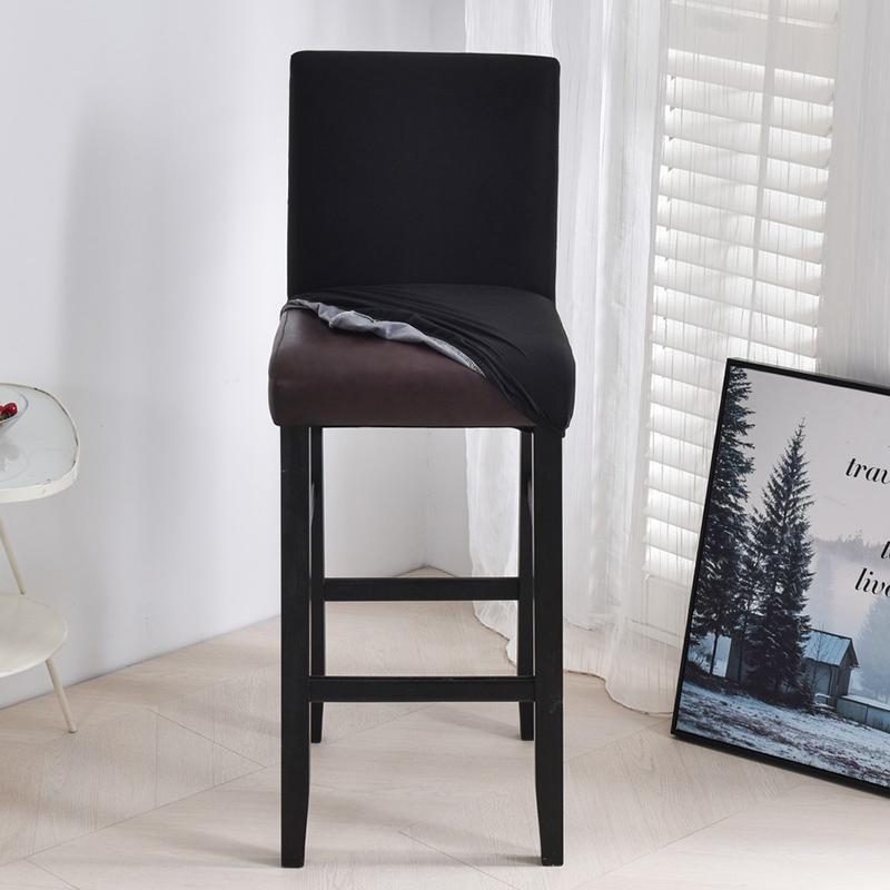 Vodotěsné Potahy na židle s krátkým opěradlem Potahy na jídelní židle Pružné Jednobarevné Potah na barovou židli Odnímatelný Chránič židle