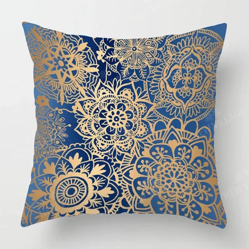 Jesienne Dekoracje Domu Jesienna Poszewka na Poduszkę do Salonu Sofa Boho Poszewka na Poduszkę Mandala