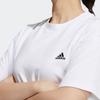 Adidas Solid Color Loose Fit Short Sleeve T-Shirt Women Tops White HC2541