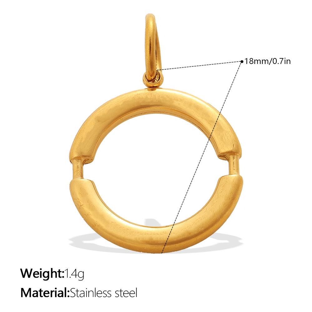 Vintage Fashion Diy Smiley Face Love Coconut Tree Pendant Stainless Steel Gold-Plated Various Jewelry Accessories