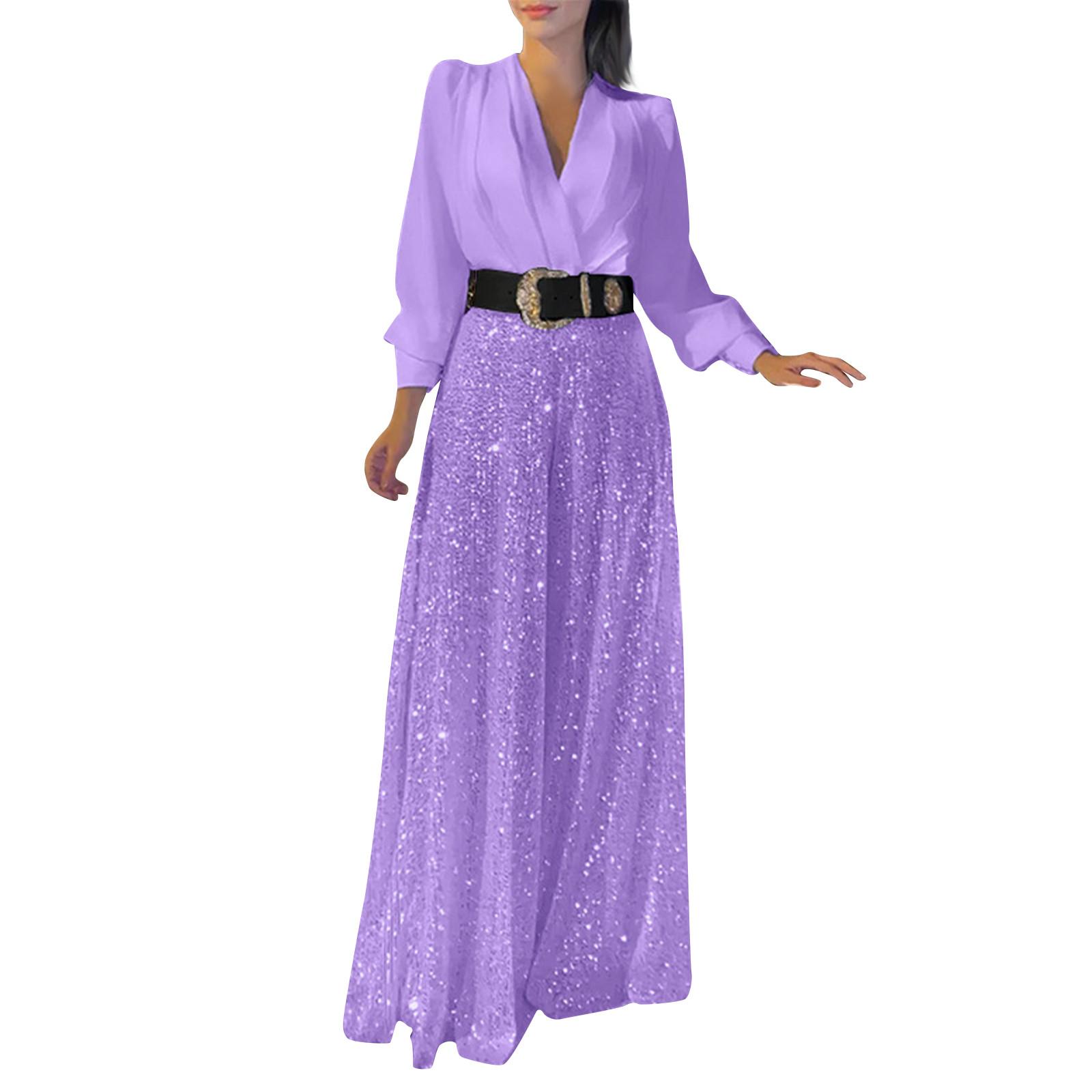 Женская повседневная блузка с набивным рисунком на рукавах и широкие брюки — фото 4