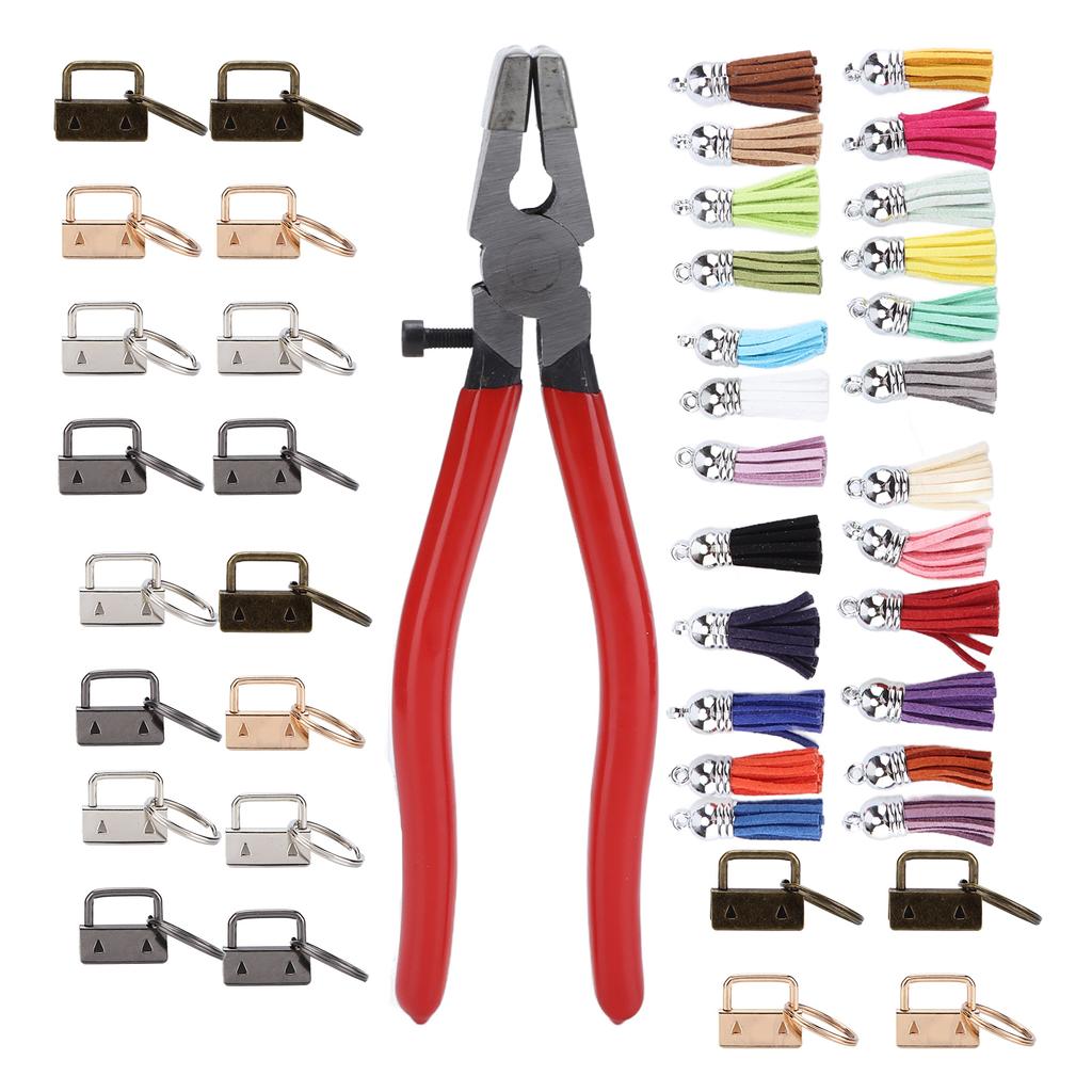 Key Fob Hardware 25mm/1.0in Tassel 24 Colors Practical Keychain Supplies for DIY Handicraft