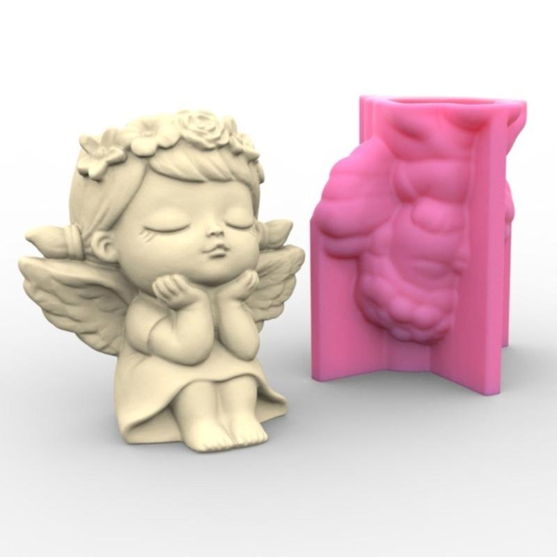 Flower Pot Silicone Mold Concrete Cement Plant Pot Mold Flowerpot Epoxy Resin Mould Makeup Brush Holder Organizer Mold