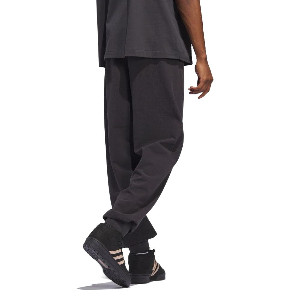 adidas Solid Mid-Waist Drawstring Joggers Unisex Bottoms Carbon-Grey IT2474