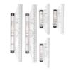 5pcs Transparent Design Rolling Ruler Clear Scale Drawing Ruler Measuring Ruler  For Students