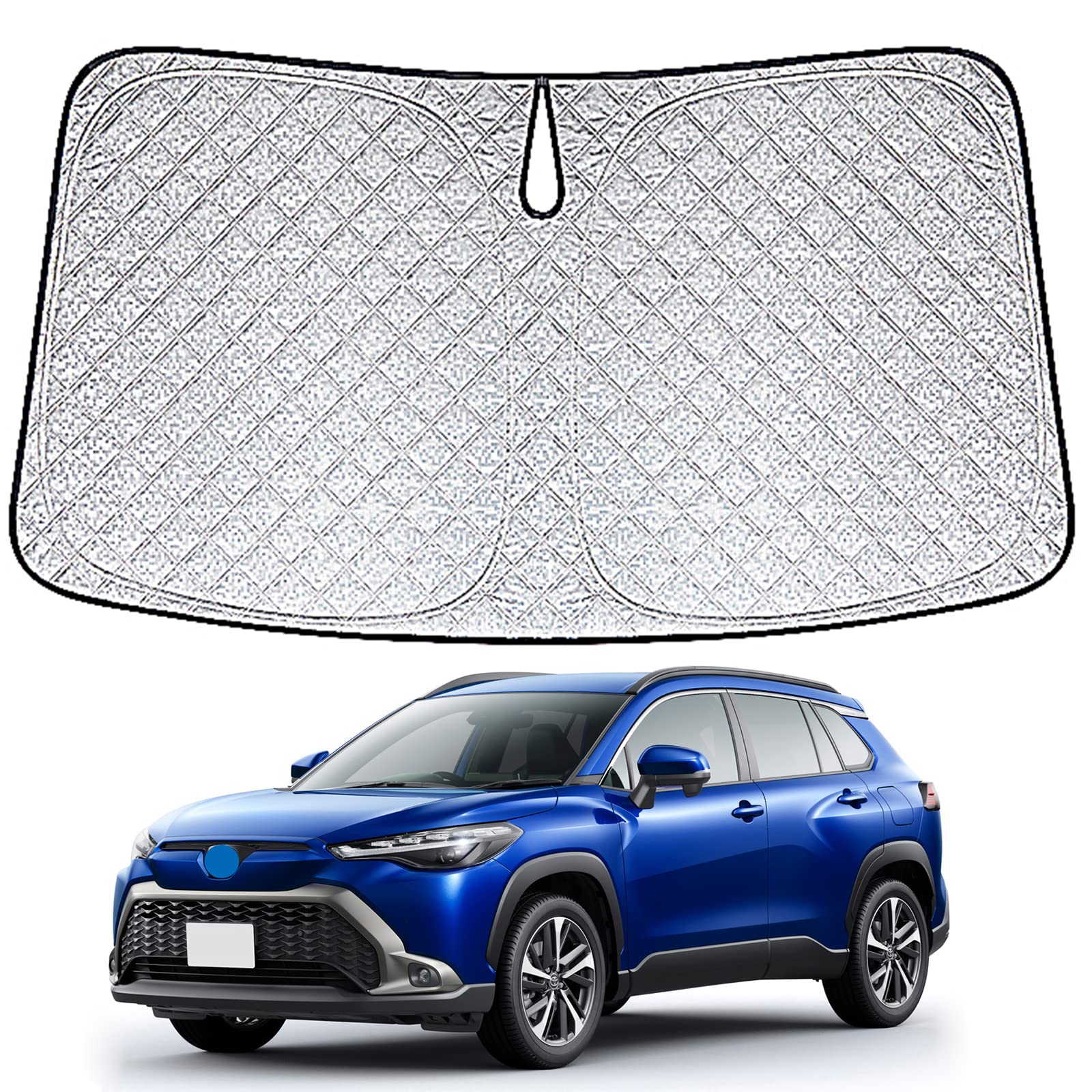 

Toyota compatible Corolla Cross front sun shade front UV light heat structure sunshade, sunshade, protection, curtain, sunshade, stylish, compact,