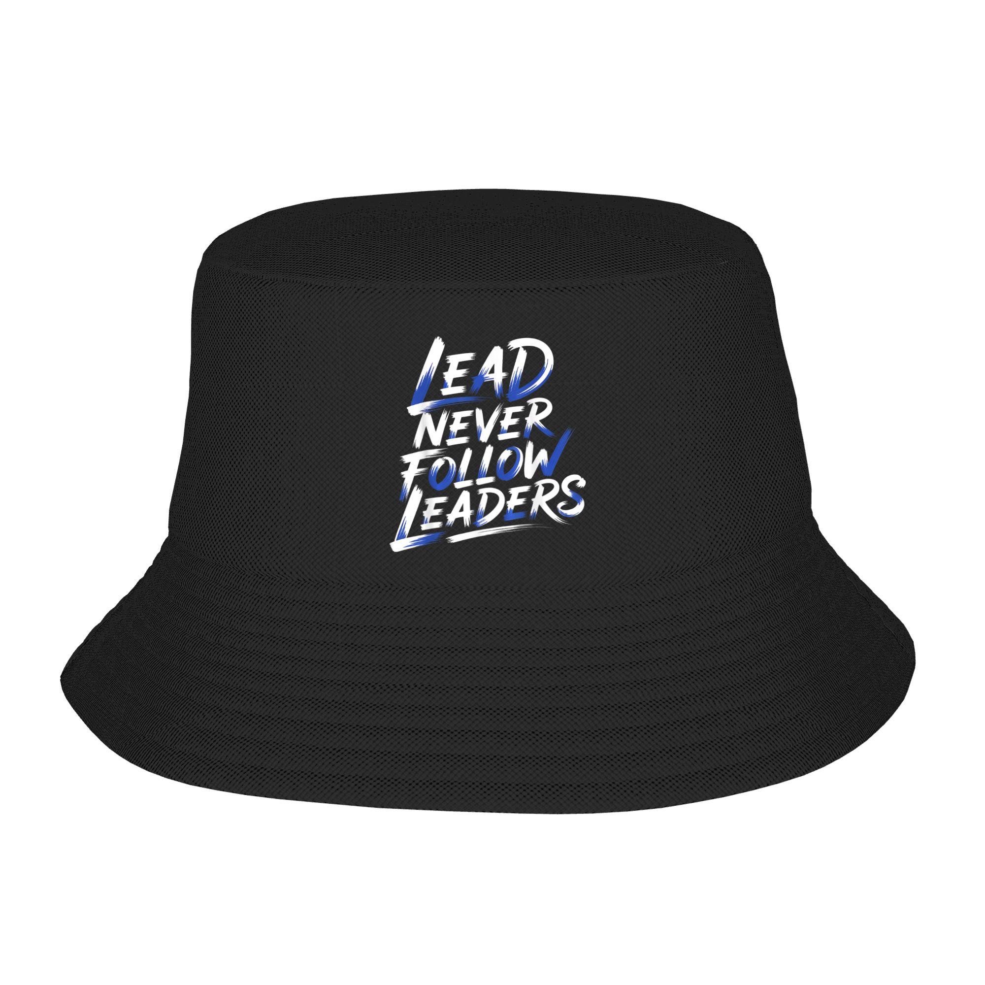 Lead Never Follow Leaders Fischerhut Sommer Lässig Fischerhüte Für Angelkappen Hip Hop Design Sonnenschutzhüte One Size