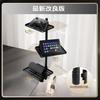 Kotesoto Audio Interface Stand, Clamp-Type Audio Interface Rack, Speaker Stand, Desk Rack, Clamp, Vertical Organization, Desk Storage, Audio