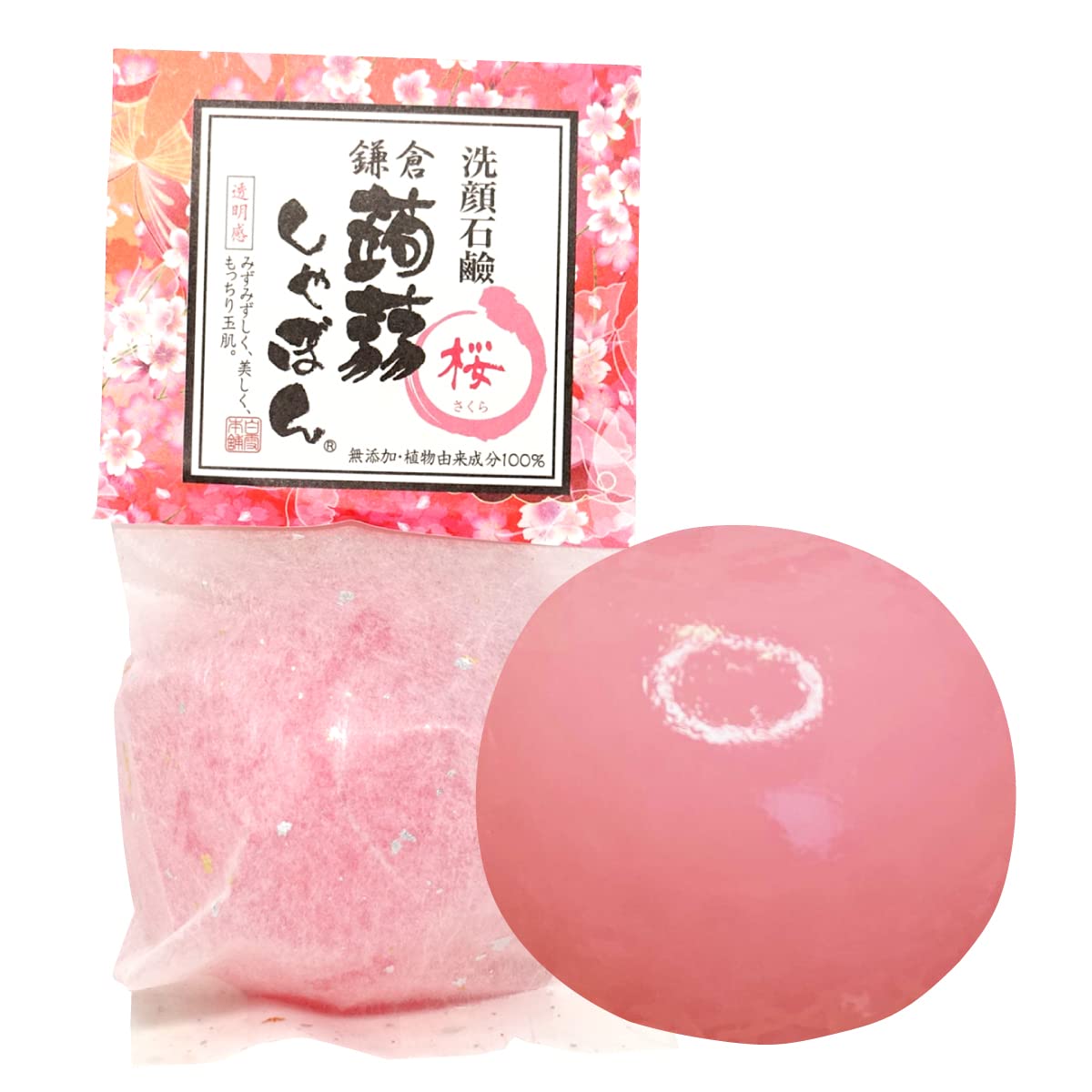 

Konnyaku Shabon Kamakura Konnyaku Shabon Sakura Facial Cleansing Soap with Ceramide For Dry and Sensitive Skin (80g) [Scent Renewal]