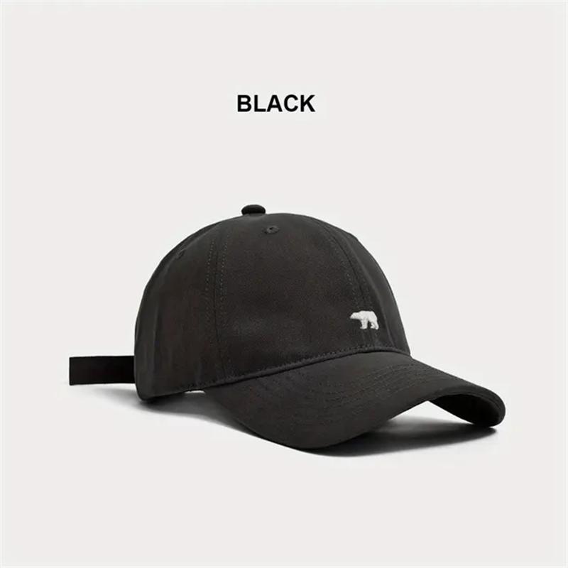 Unisex Cartoon Bear Embroidery Baseball Caps MenWomen Soft Cotton Hip Hop Snapback Caps UnisexSports Dad Trucker Sun Visor Hat