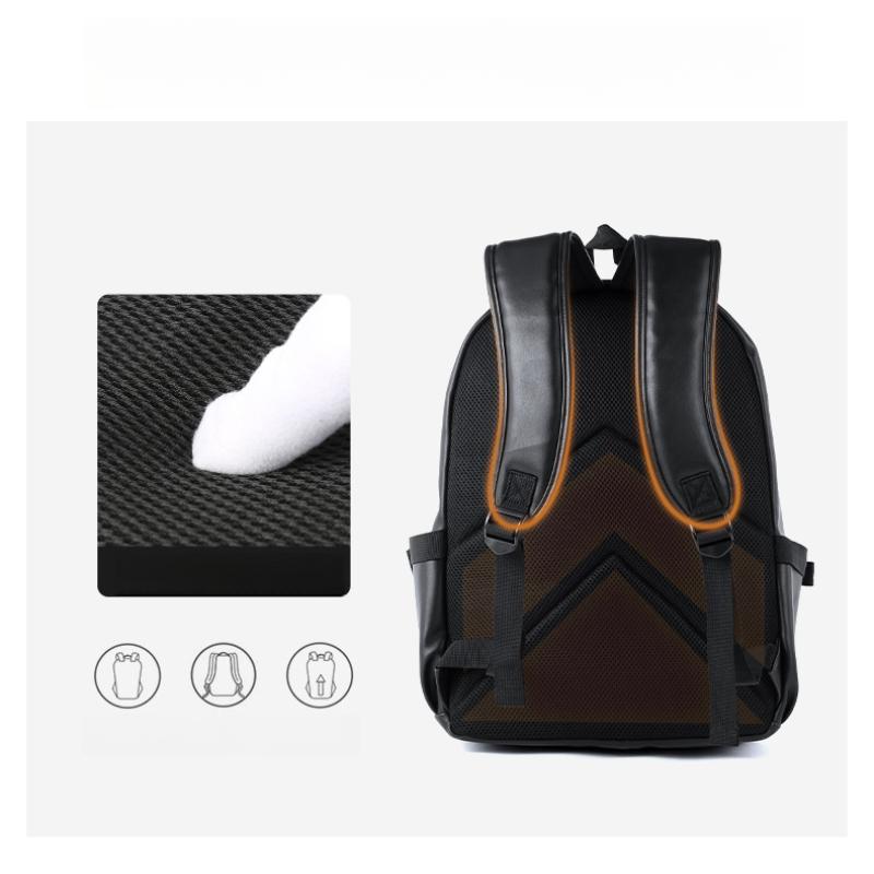 Men Leather Laptop Backpack Travel Backpack High Quality Fashion Knapsack Bags for Male 20-35L