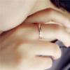 Korean Drama-Inspired Matte Titanium Steel Rose Gold Ring for Women