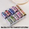 10 Rolls Colorful Transfer Decals Starry Sky Paper Nail Supplies Hot Nails Foils  for Women DIY