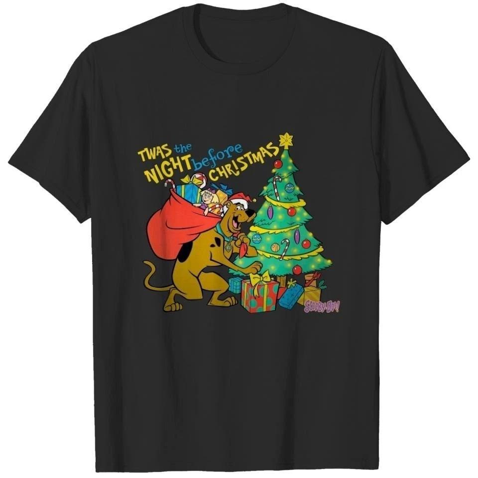 Hot Night Before Christmas Scooby Doo Cotton Black S5XL Shirt BB660 Unisex T-Shirt L
