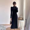 Robe tricotée ample à col semi-haut pour femme Automne/Hiver 2025
