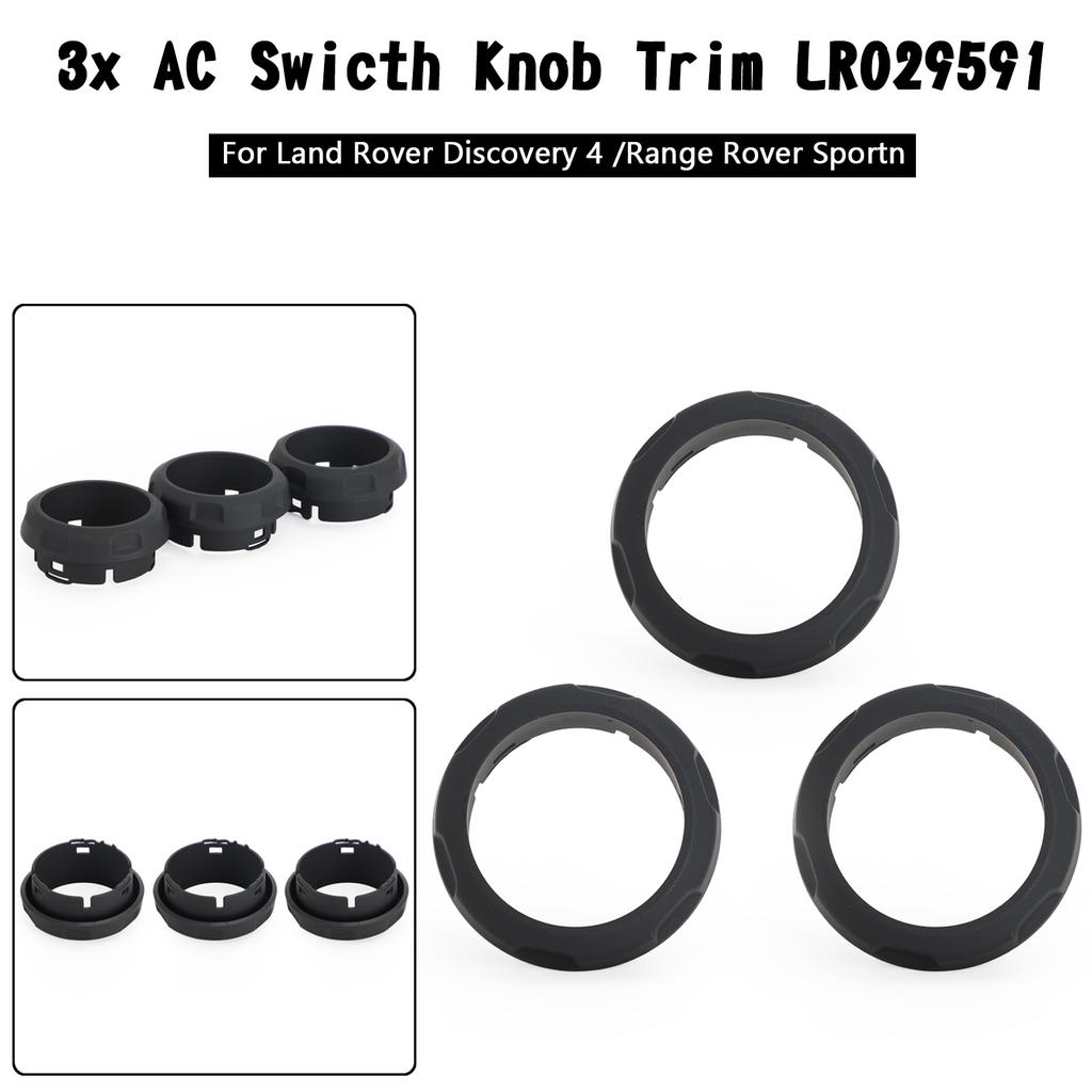 3x AC Swicth Knob Trim LR029591 For Land Rover Discovery 4 /Range Rover Sport