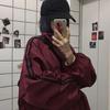 Oversize Jacken Damen Harajuku Sonnenschutz Koreanischer Windbreaker Jacke Mantel Reißverschluss Streetwear Frühling Herbst Oberbekleidung