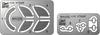 Hasegawa Scale Parts for Honda Plastic Model Part Number 21750 1/12 Photo-etched VT250F, Kit,