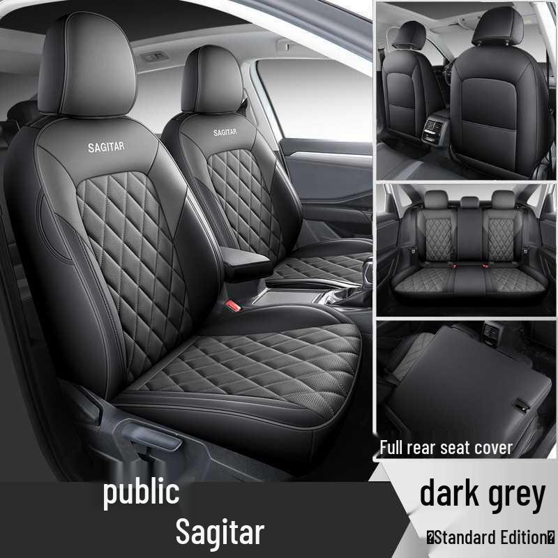 Leather Car Seat Cushion for Volkswagen Sagitar, Five-Seater, All-Season, Universal Fit Specify Model Year