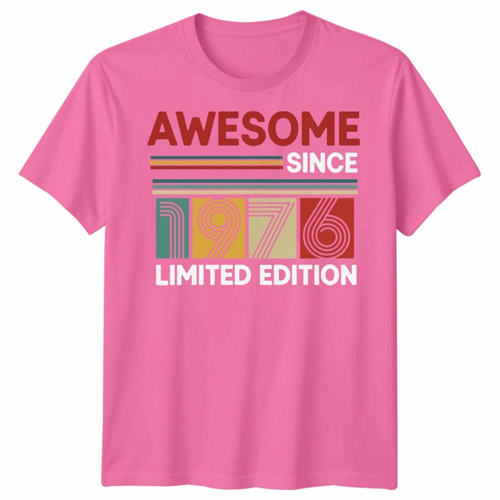 50th Birthday Unisex T Shirt 50yr 1976 Fifty Years Birthday Gift Tee